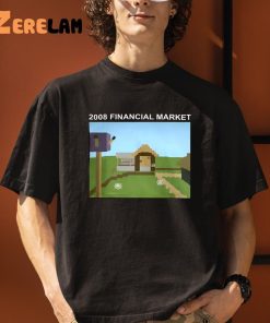 2008 Financial Market Minecraft Village Shirt 3 1