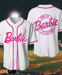 Barbie Come On Let’s Go Party White Baseball Jersey