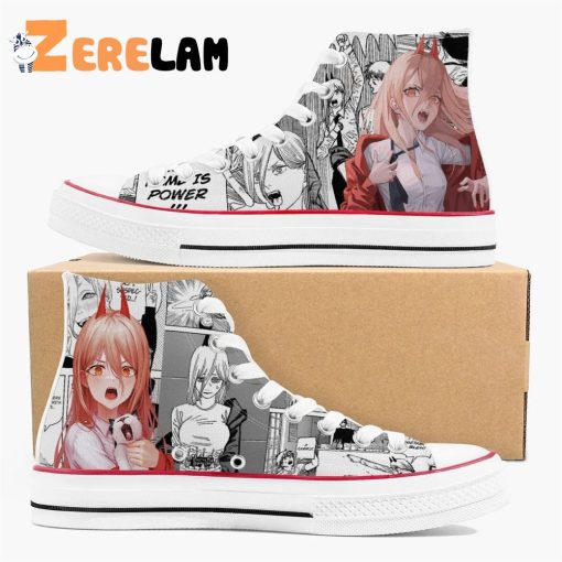 Chainsaw Man Power A-Star High Anime Shoes