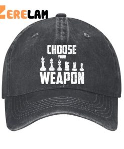Choose Your Weapon Chess Figures Hat
