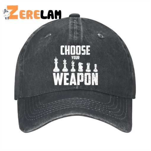 Choose Your Weapon Chess Figures Hat