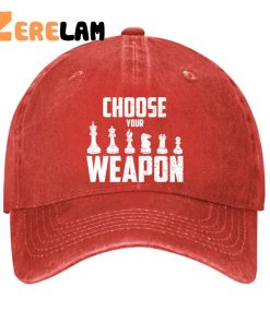 Choose Your Weapon Chess Figures Hat 2