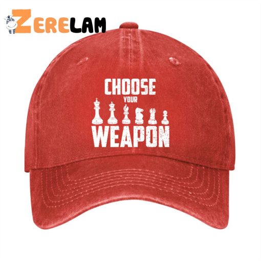 Choose Your Weapon Chess Figures Hat