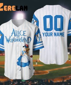 Custom Alice In Wonderland Baseball Jersey
