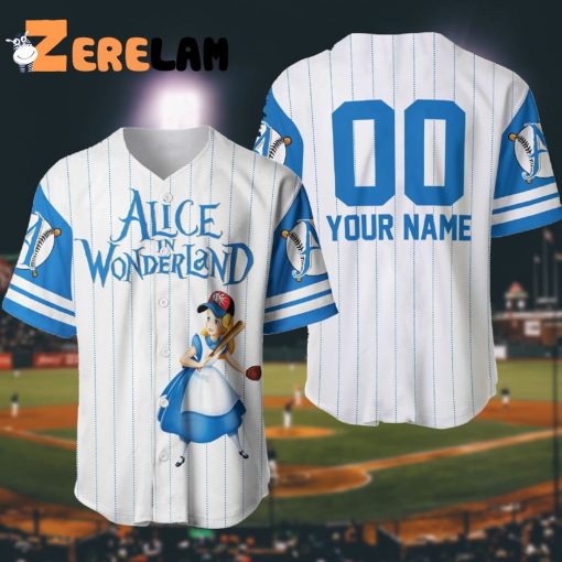 Custom Alice In Wonderland Baseball Jersey