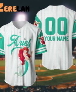 Custom Ariel Disney Baseball Jersey