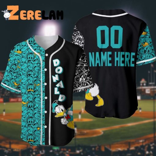 Custom Donald Duck Disney Baseball Jersey