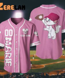 Custom Marie Cat Disney Baseball Jersey