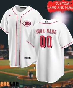 Custom Men’s Cincinnati Reds White Baseball Jersey, Best Gift For Fan