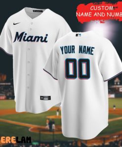 Customize Your Miami Marlins Baseball Jersey - Black - Pullama
