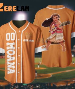 Custom Moana Princess Disney Baseball Jersey