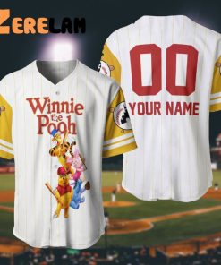 Custom Winnie The Pooh Disney Baseball Jersey