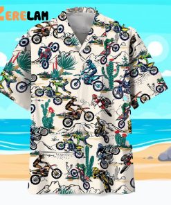 Desert Dirt Bike Racing Hawaiian Shirt