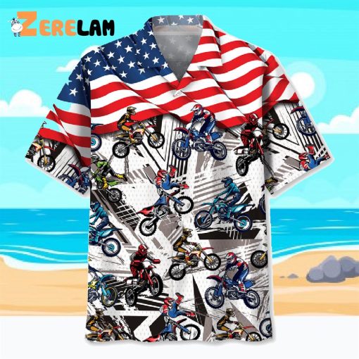 Dirt Bike Racing Hawaiian Shirt