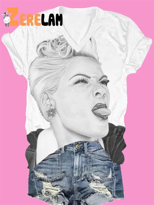 Funny Pink Singer Diva Concert Shirt