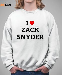 I Love Zack Snyder Shirt Unbiased Snyder Fan 5 1