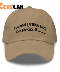 I Voted Yes No On Prop Hat 2