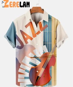 JAZZ Leisure Vacation Music Musical Instrument Hawaiian Shirt