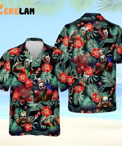 Joker Tropical Palm Flower Hawaiian Shirt