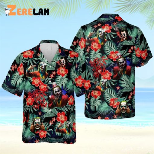 Joker Tropical Palm Flower Hawaiian Shirt