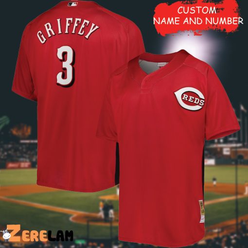 Men’s Cincinnati Reds Ken Griffey Jr. Red 3 2023 Baseball Jersey, Great Gifts For Fan