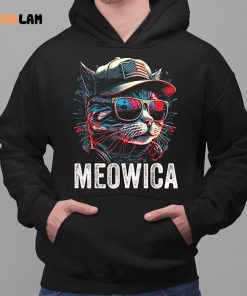 Meowica 4th of July Cat American Flag America USA Shirt 2 1