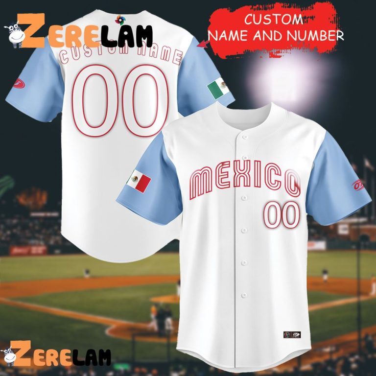 Mexico Baseball White 2023 World Baseball Classic Replica Jersey Zerelam