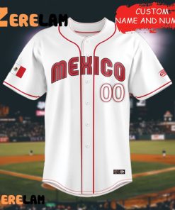 Mexico Baseball White 2023 World Baseball Classic Replica Jersey 2