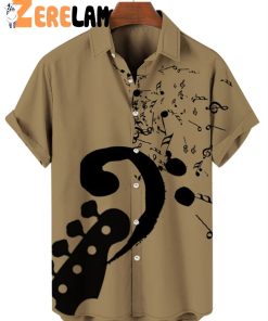 Music Bass Clef Fashion Hawaiian Shirt