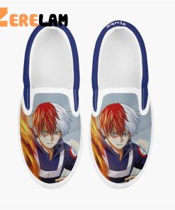 My Hero Academia Todoroki Kids Slip Ons Anime Shoes