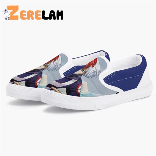 My Hero Academia Todoroki Kids Slip Ons Anime Shoes