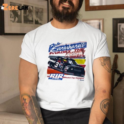 Nascar Racing Dale Earnhardt Invades the action Track Shirt