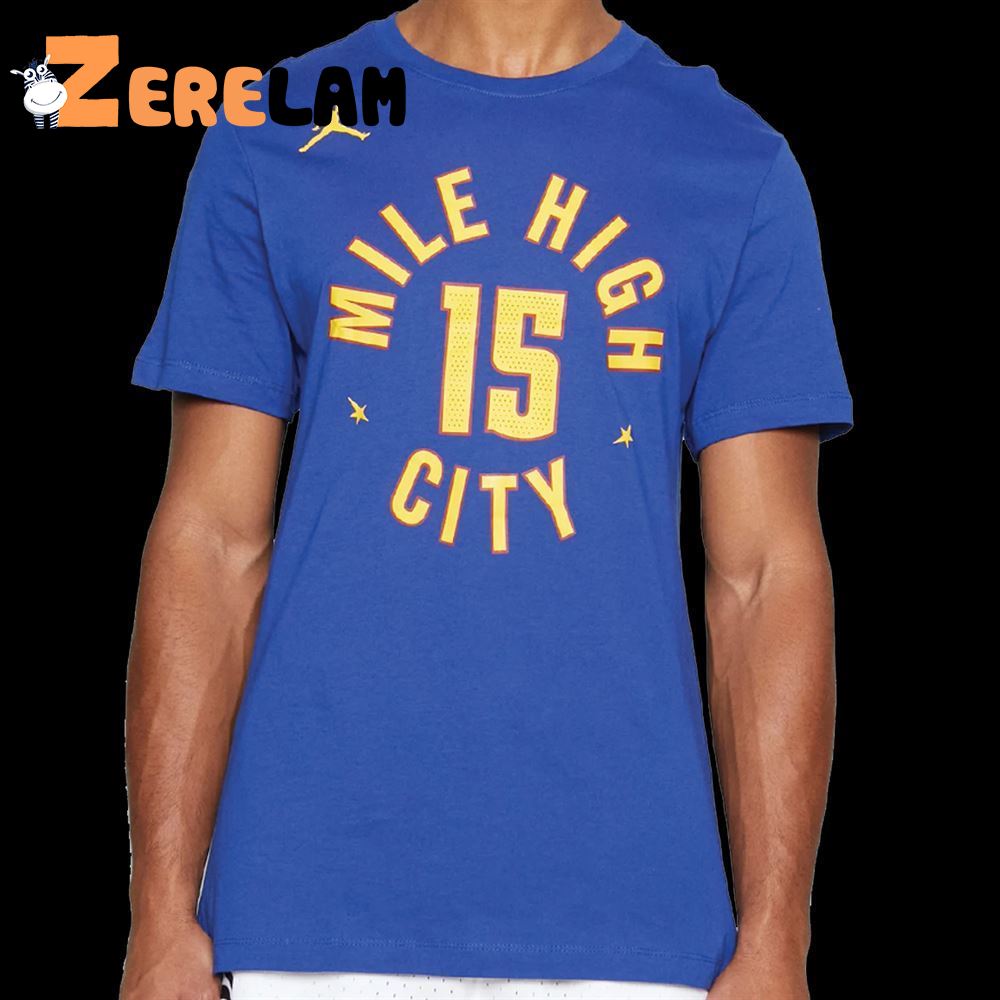 Nikola Jokic Denver Nuggets Nike White 2023 NBA Finals Champions MVP T-Shirt
