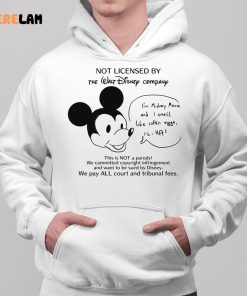 Not Licensed By The Walt Disney Company Shirt 2 1