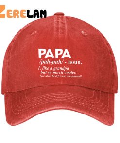 PAPA Like A Grandpa But So Much Cooler Funny Hat 3