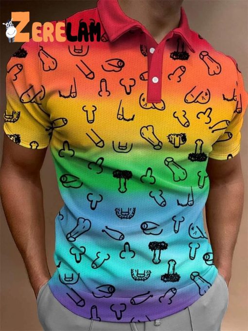 Penis Funny Aloha Polo Shirt