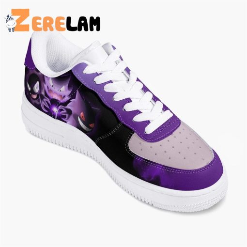 Pokemon Gengar Haunter Ghastly Air F1 Low Anime Shoes