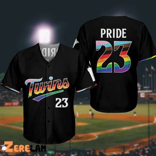 Pride Night Twins Lgbtq 2023 Baseball Jersey