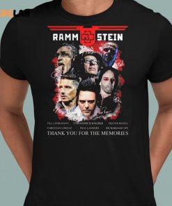 Rammstein Thank You For The Memories Shirt