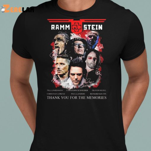 Rammstein Thank You For The Memories Shirt