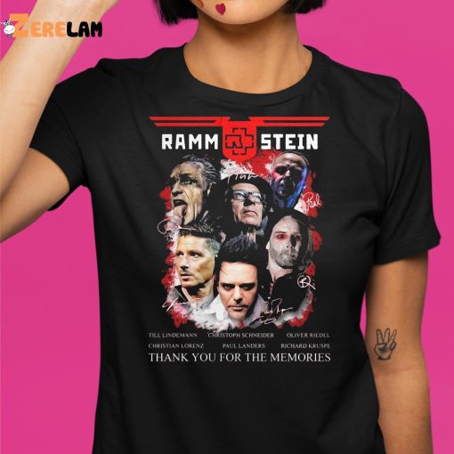 Rammstein Thank You For The Memories Shirt