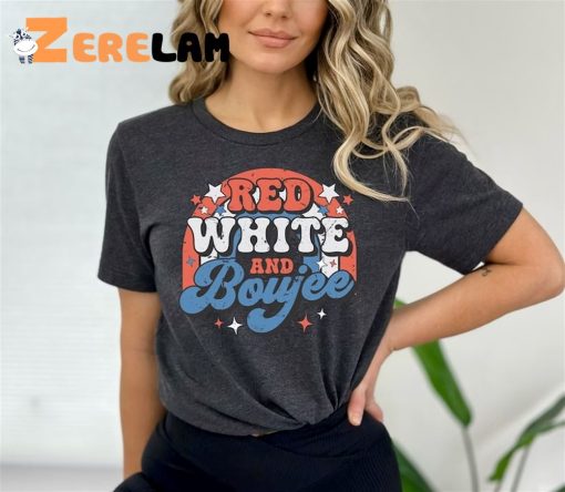 Red White and Boujee 4th Of july shirt