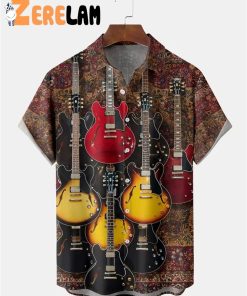 Rock Guitar Casual Hawaiian Shirt