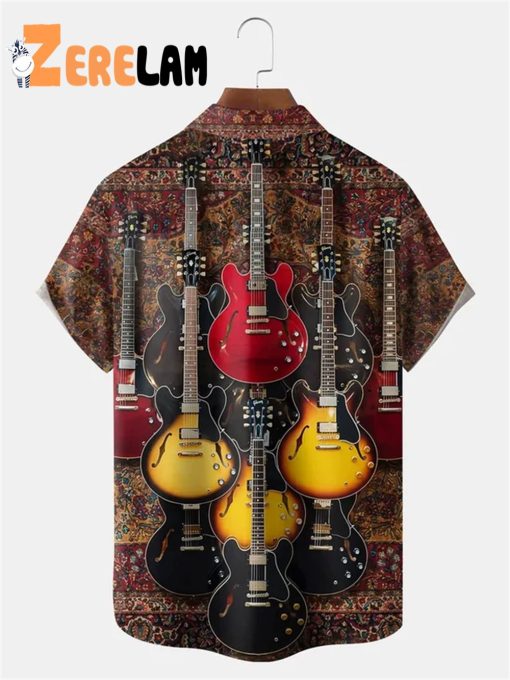 Rock Guitar Casual Hawaiian Shirt