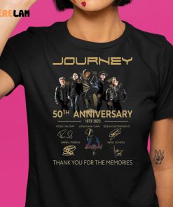 Journey 50 Anniversary 1973-2023 Thank You For The Memories Shirt