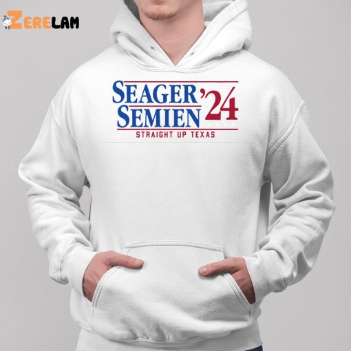 Seager And Semien 2024 Straight Up Texas Shirt