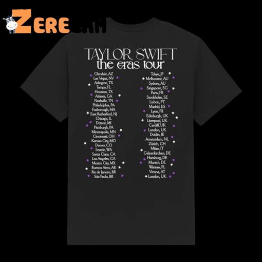 Taylor Swift The Eras Tour Live Photo Stars Shirt