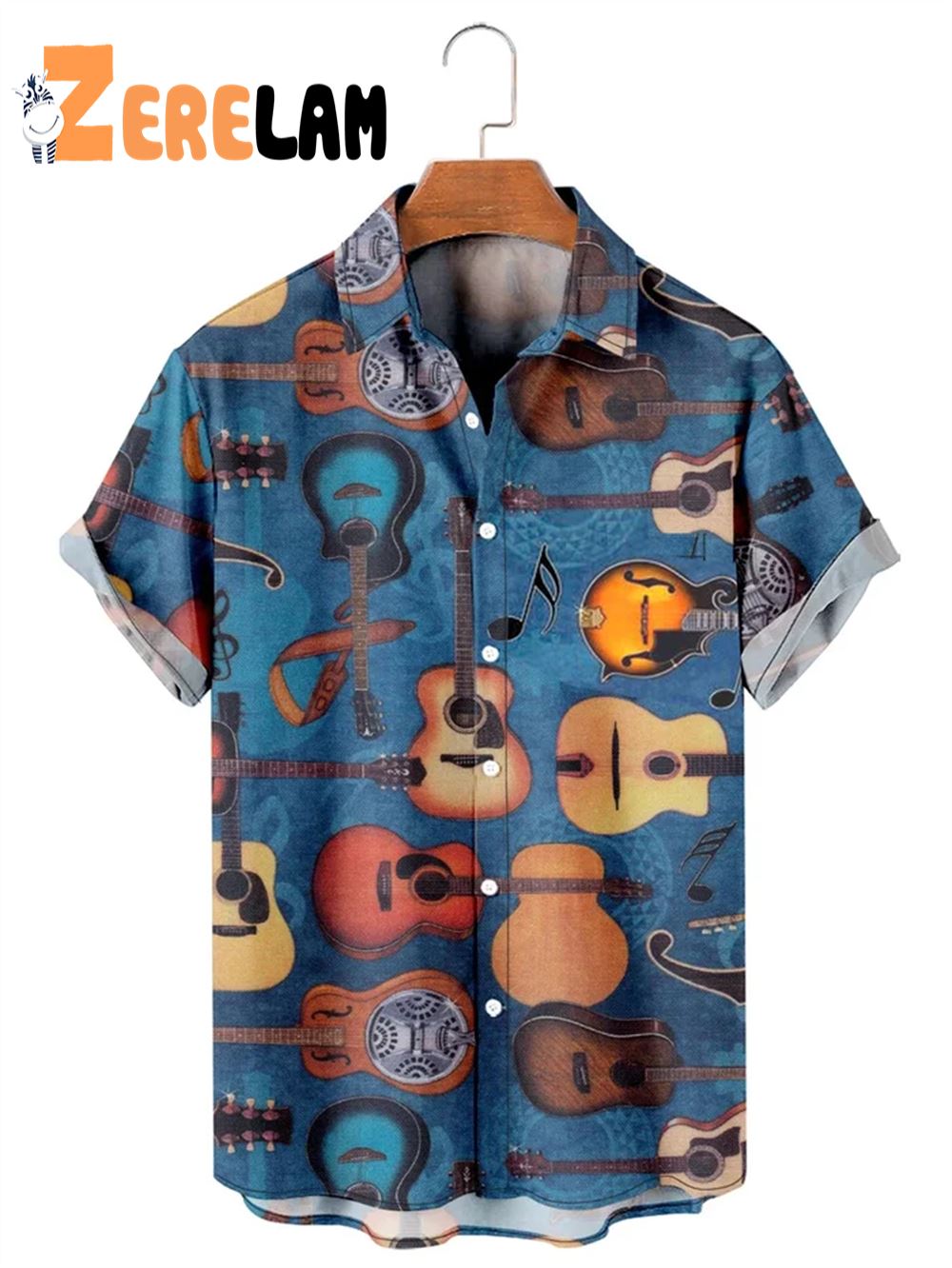 Vintage Guitar Hawaiian Shirt - Zerelam
