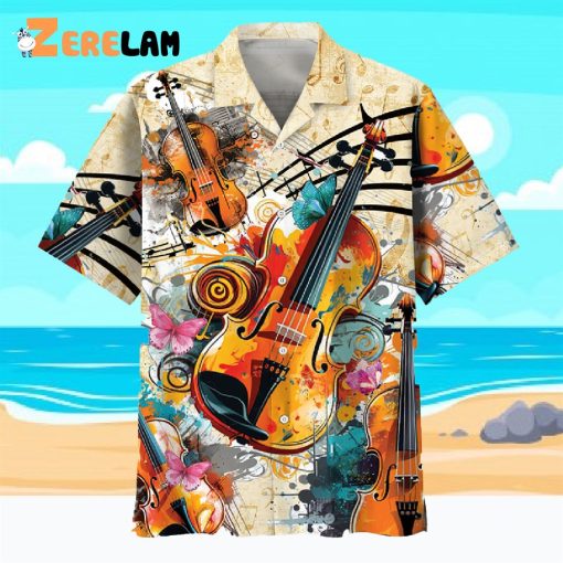 Violin Vintage Hawaiian Shirt