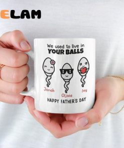 We Used To Live In Your Balls Mug Gifts For Father Days